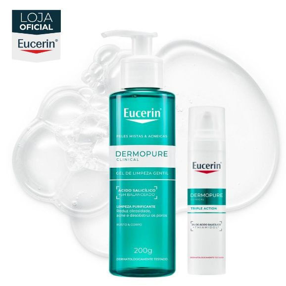 KIT EUCERIN Dermopure Clinical Sérum Efeito Triplo 40ml + Dermopure Clinical Gel de Limpeza Gentil 200ml