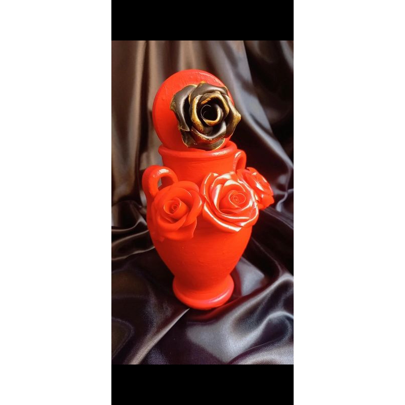 Quartinha luxo Pombagira Cigana - Menina - Rosa Vermelha - Rainha - Sete Saias Umbanda- Candomblé - Quimbanda