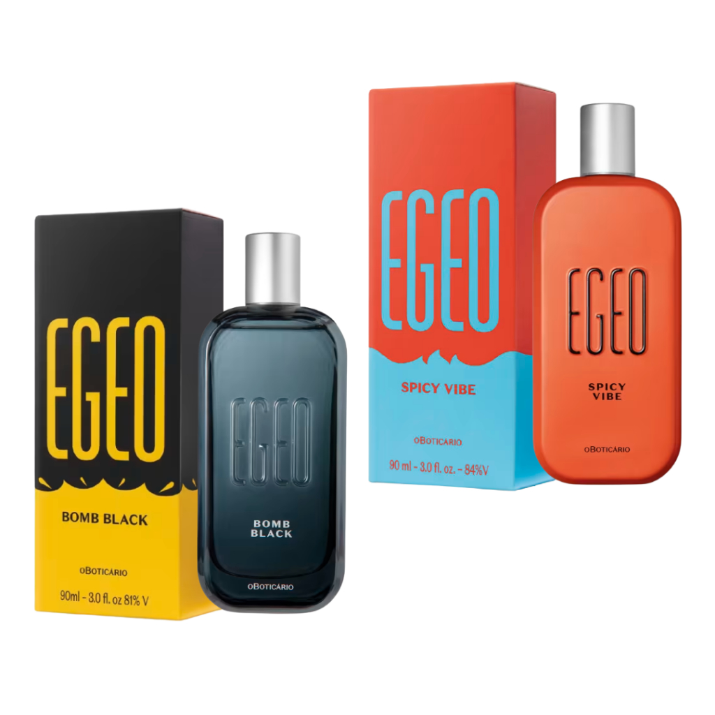 Perfume Egeo Bomb Black ou Spicy Vibe Desodorante Colônia 90ml O Boticário Original