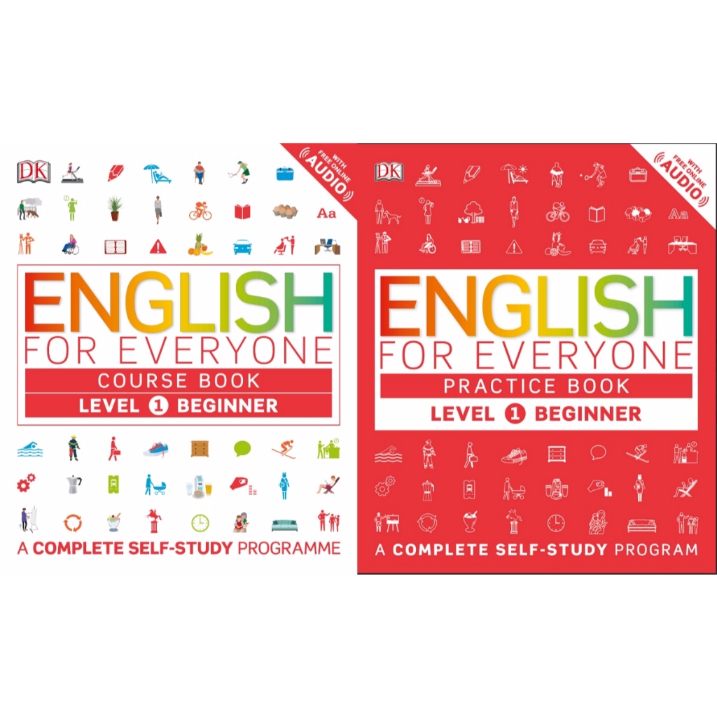 KIT ENGLISH FOR EVERYONE – LEVEL 1 BEGINNER COURSE BOOK+PRACTICE BOOK
