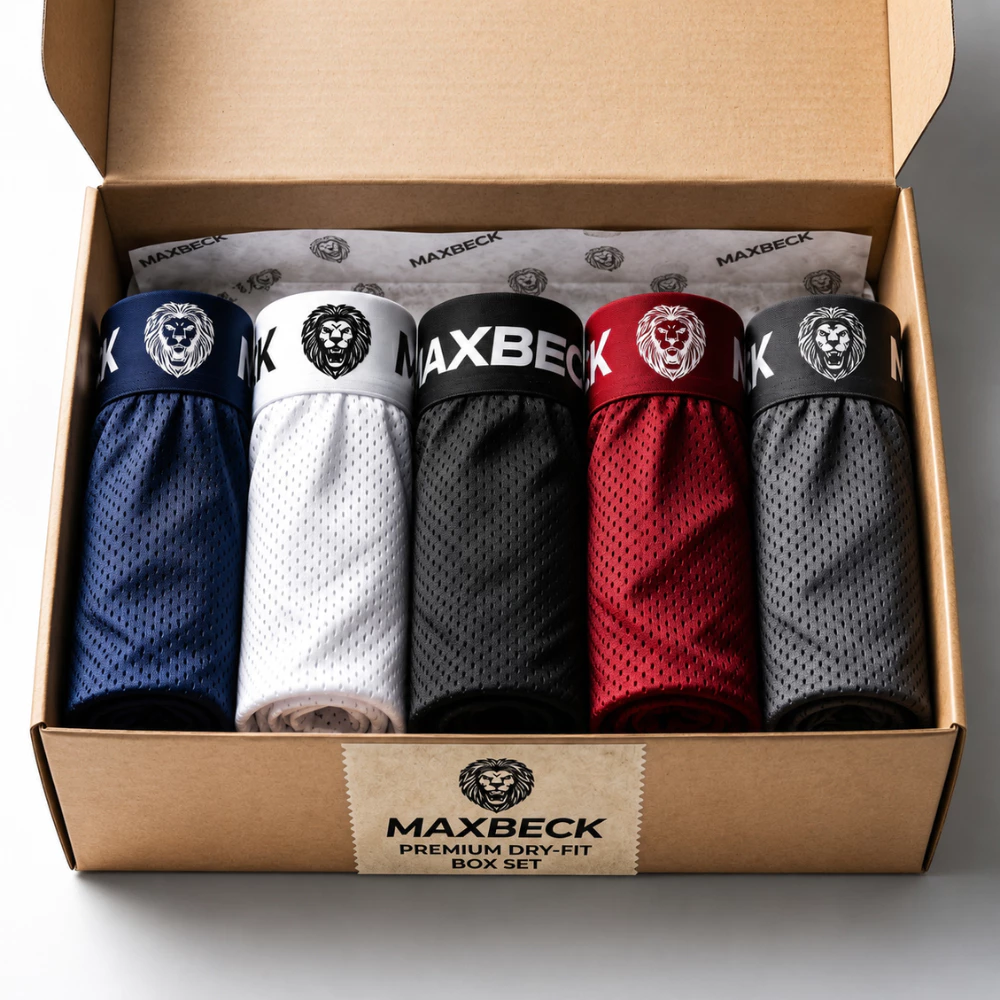 KIT Cuecas Boxer Dry Fit Maxbeck Forro Algodão Furadinha Premium — imagem 1