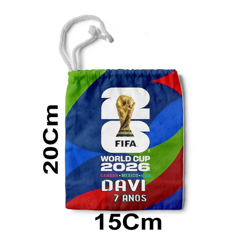 Kit Mochilinha Sacolinha Mochila Saco Sacochila Saquinho Lembrancinha Brinde Aniversario Personalizadas COPA