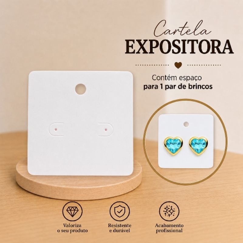 3000 CARTELAS TAG PARA BRINCOS | EMBALAGEM E EXPOSITOR PARA JOIAS, BIJUTERIAS E ACESSÓRIOS