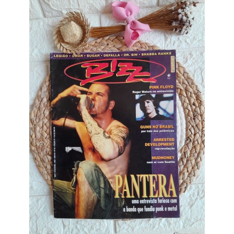 revista bizz, ed 91, c legião urbana, Pink Floyd, Guns, pantera, mudhoney, arrested developement