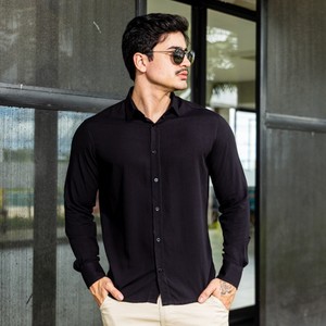 Camisa Social Masculina Linho Slim fit Luxo Moda Estilosa Manga Longa
