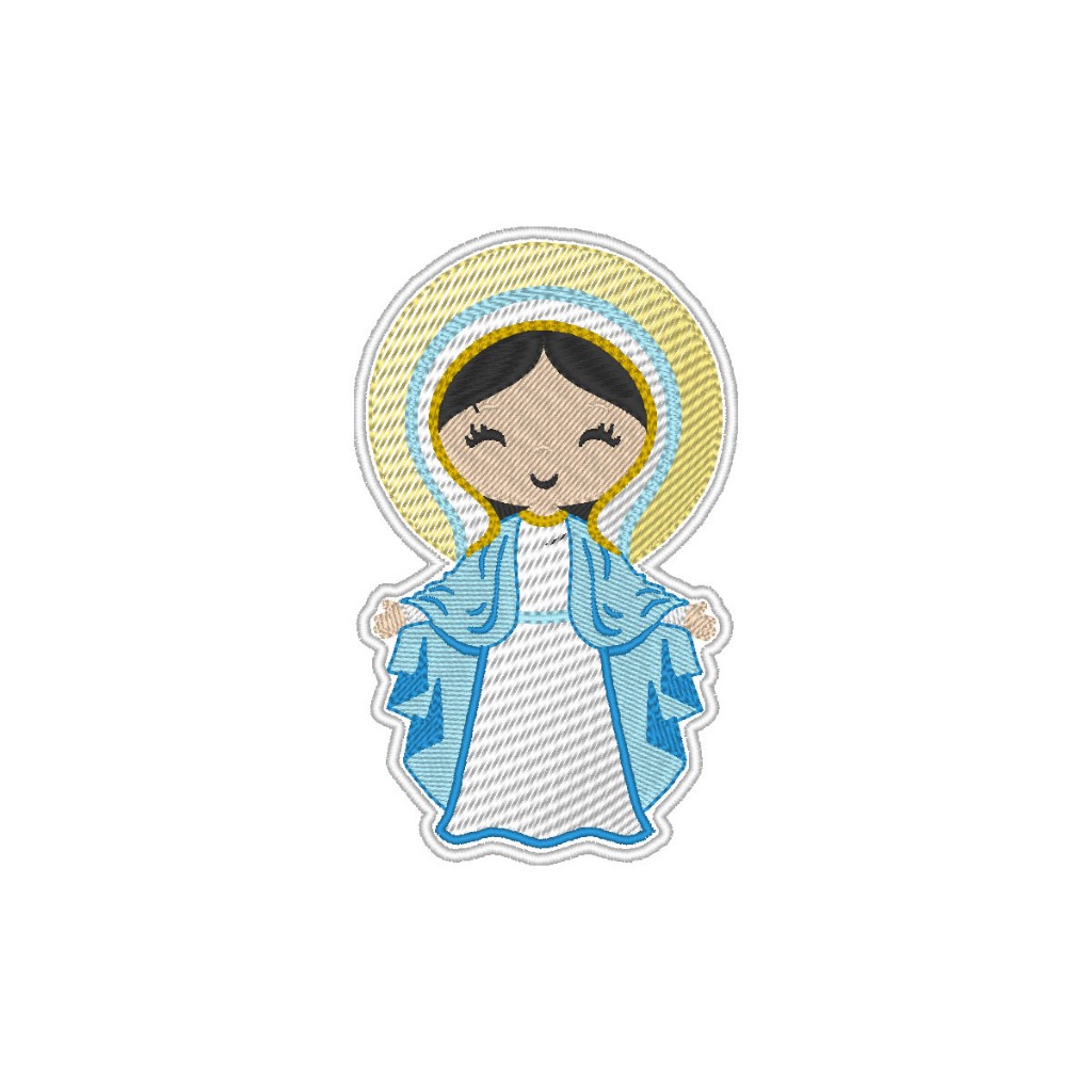 Patch Bordado Termocolante Nossa Senhora das Graças Cute