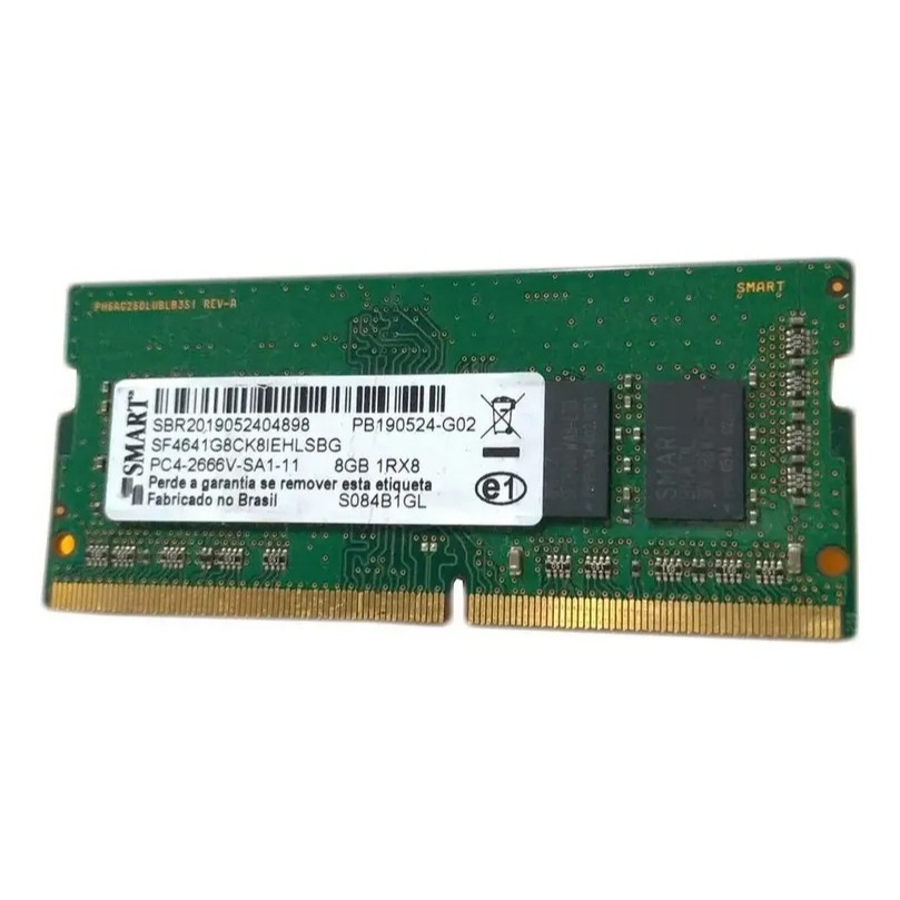 Memória Ram Ddr4 Smart 8gb 2666mhz - Sf4641g8ck8iehlsbg