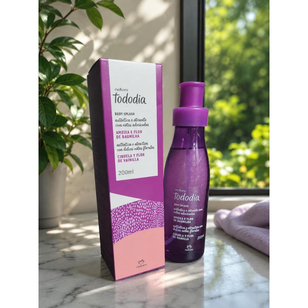 Body Splash Natura Tododia Ameixa e Flor de Baunilha 200ml body splash tododia ameixa Flor  baunilha
