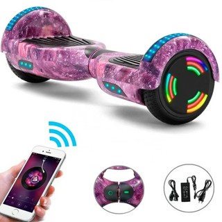 6.5" LED Hoverboard for Kids with Bluetooth Music Lighting and 700W Motor Boy's Toys Electric Scooter