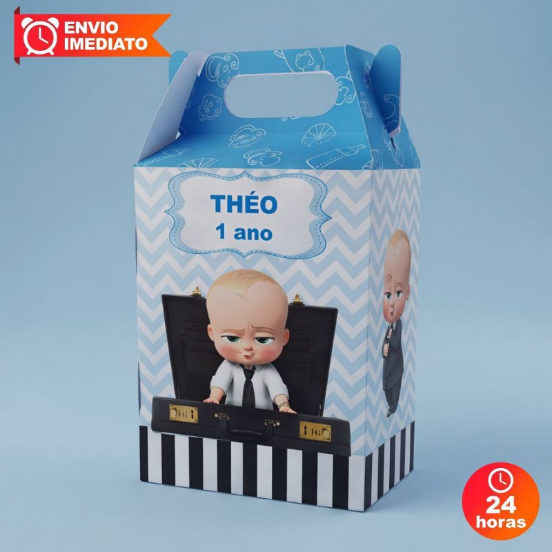 Caixa Maletinha Personalizada Poderoso Chefinho ENVIO IMEDIATO