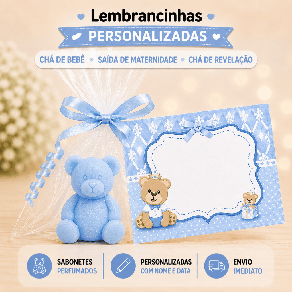 40 Ursinhos de Sabonete - Sabonete Perfumado Urso Baloeiro