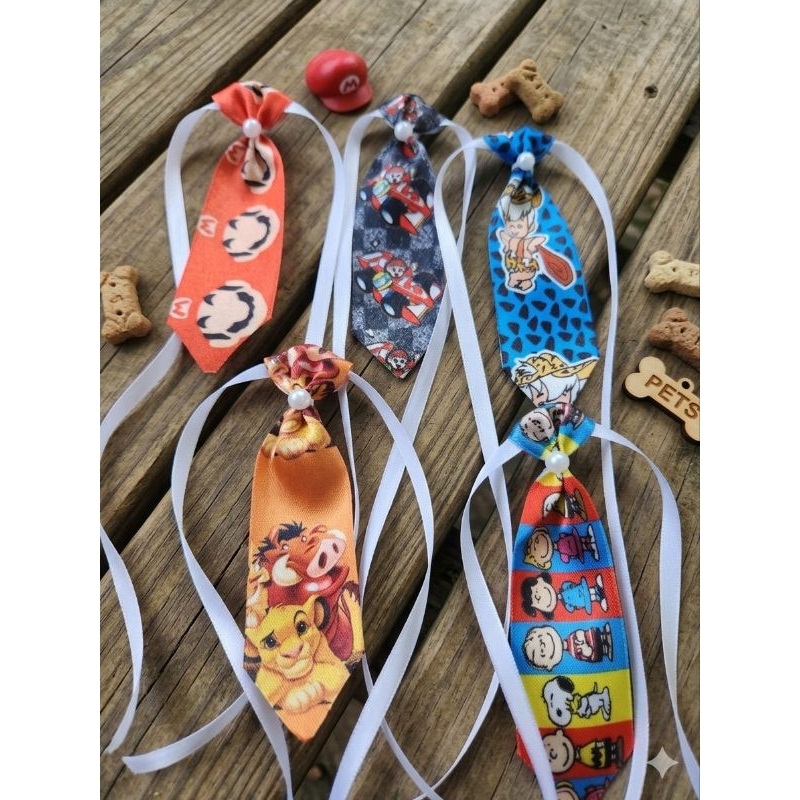 Kit Gravata Pet Banho e Tosa Personalizada | Gravata para Cachorro e Gato | Acessório Pet para Pet Shop | Laço Pet Estam