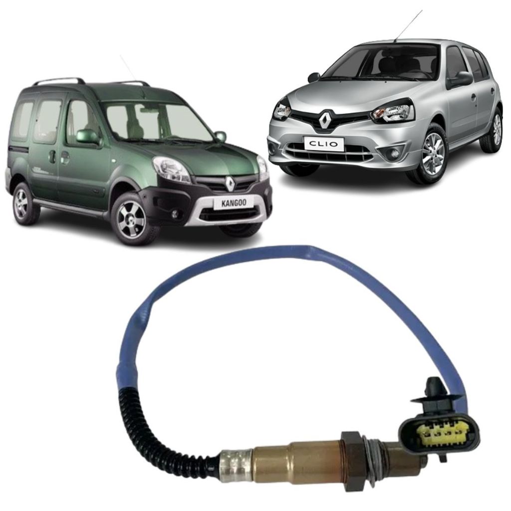 Sonda Lambda Pré e Pós-catalisador Clio Kangoo Sandero Logan Megane 1.0 1.6 16v 0258006791