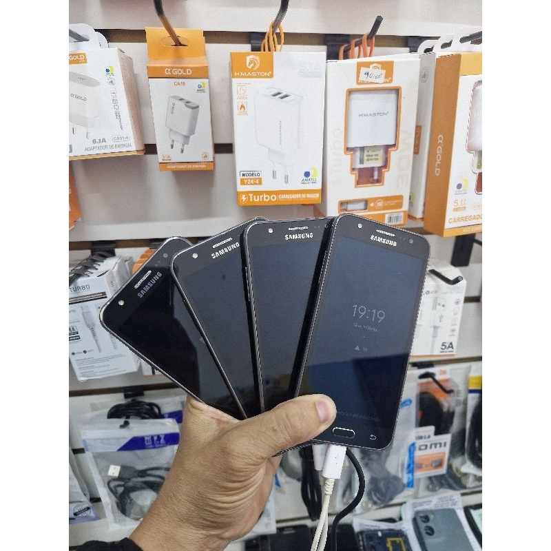 celular galaxy J5 SM-J500 16gb 1.5 gb ram, preto