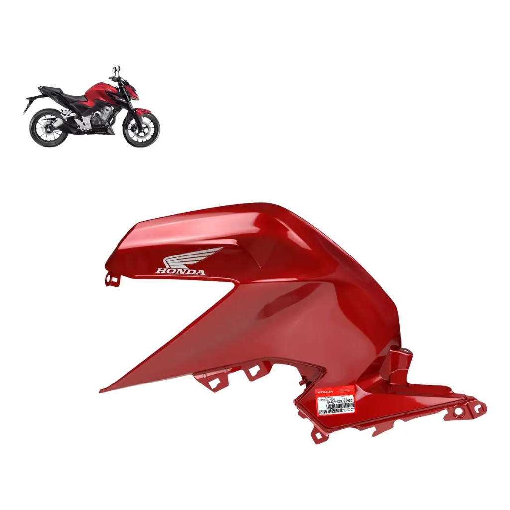 Tampa Esquerda Tanque Cb 300f Twister 2025 Vermelho Original Honda