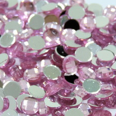 CHATON ( REDONDO COLAGEM 10 mm ) ROSA — imagem 2 de 2