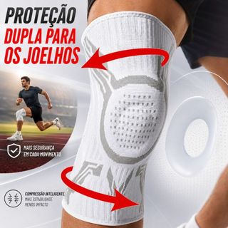 Joelheira Compressão 3D Proteção Articular Para Esportes E Exercícios
