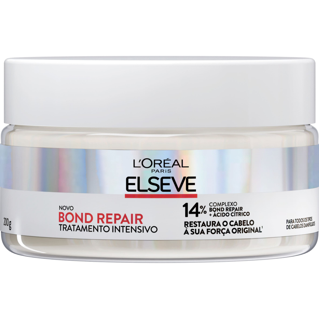 Imagem Máscara de Tratamento Intensivo, com Ácido Cítrico, Reconstrução Profunda, Bond Repair Elseve L'Oréal Paris 200g