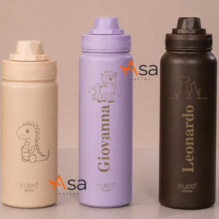 Garrafa Térmica Inox Hydra 420ml 750ml 1050ml com Alça Ergonômica Mantém Bebidas Frias e Quentes