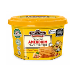 Creme de Amendoim Peanut Butter Sabor Paçoca 200g DaColônia