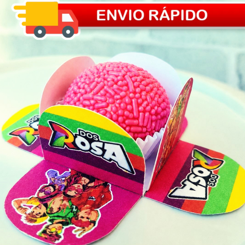200 Forminhas para Dos rosas  Personalizadas 4 Pétalas Festa Infantil Aniversário Brigadeiro Docinhos Decoração