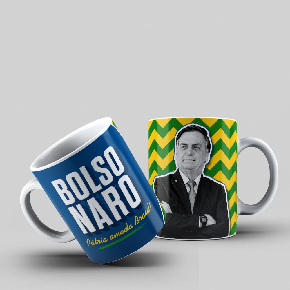 Caneca Bolsonaro Patria Amada Brasil Presente Top