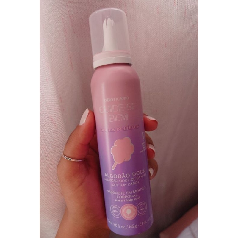 SABONETE CORPORAL EM MOUSSE DOCES DELÍRIOS CUIDE-SE BEM 150ML