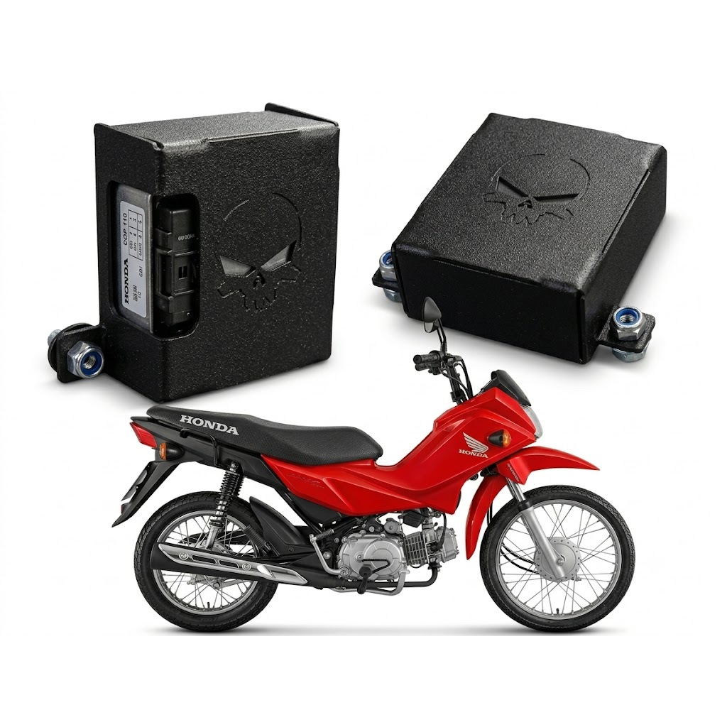 Protetor de Modulo Cdi Anti Furto Roubo Honda Pop 110 2016 a 2024 Reforçado
