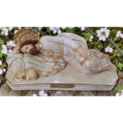 São José Dormindo 12cm-Gesso Premium