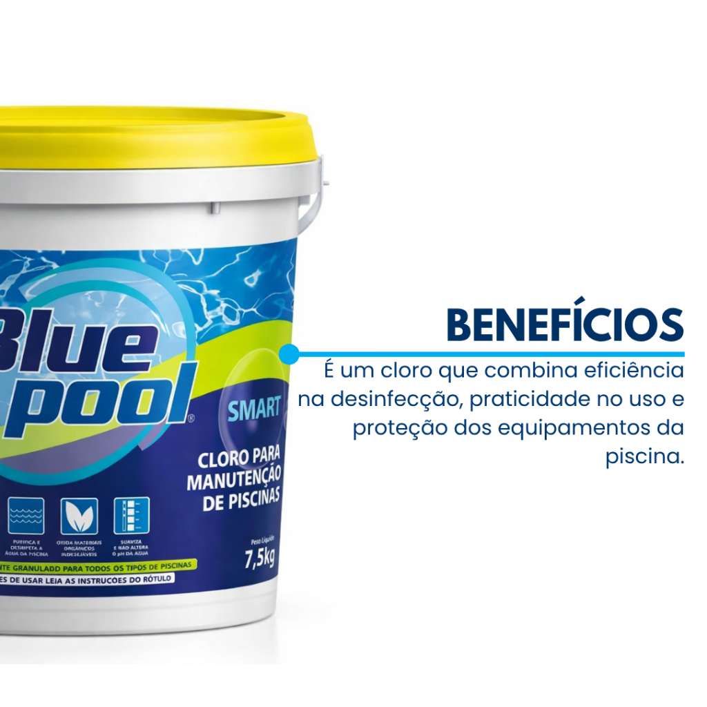 Kit Cloro 3 Em 1 Multiação Piscina Bluepool Smart Balde — imagem 2 de 2