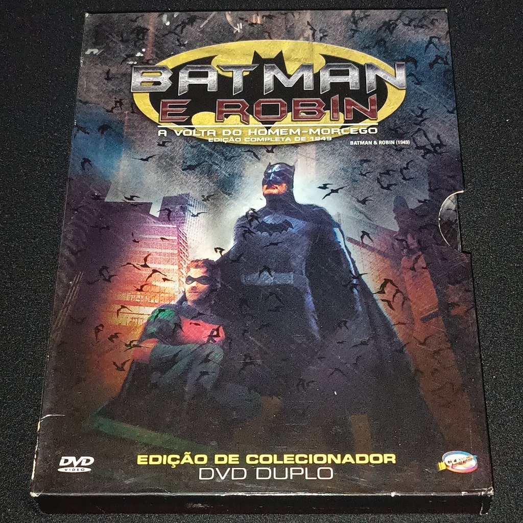 DVD Batman E Robin A Volta Do Homem-Morcego Edição Colecionador Duplo 1949 Raro Original