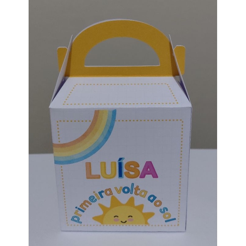 Caixinha Minha primeira volta ao Sol-Maleta Personalizada - Sol - aniversário - festa - lembrancinha Personalizadas.
