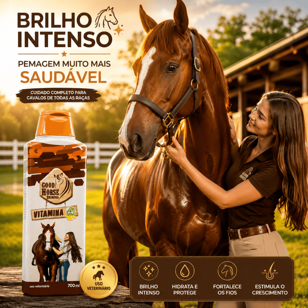 Shampoo Good Horse Vitamina A Brilho Pelagem Cavalo 700 ml