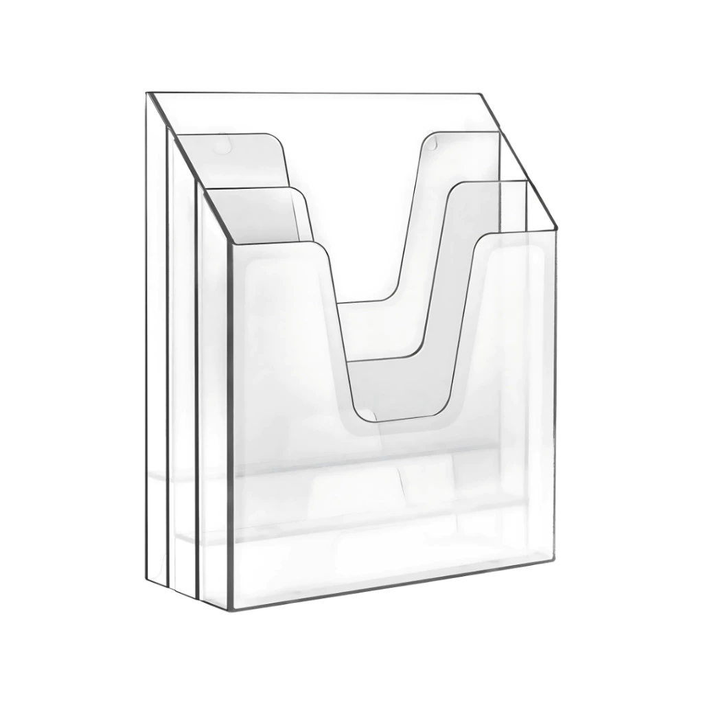Organizador Vertical Triplo Para Documentos Pastas Folhas - Acrimet REF: 864
