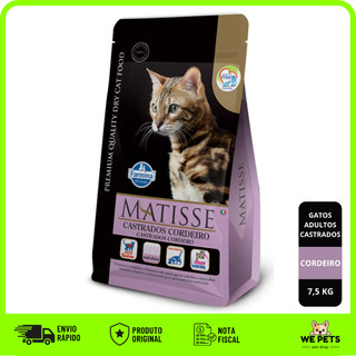 Ração Farmina Matisse Cordeiro para Gatos Castrados 7,5kg