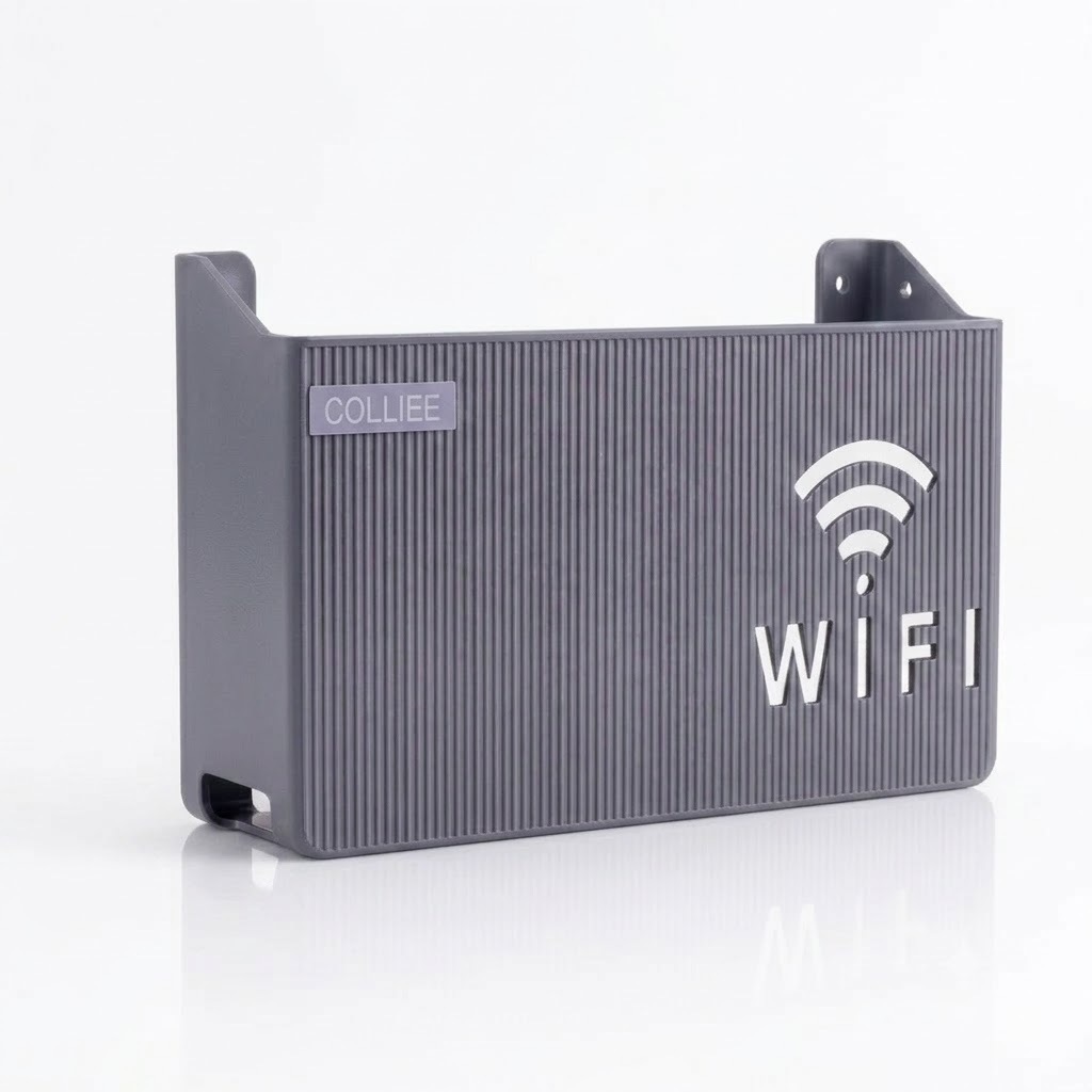 Suporte Para Roteador Modem Wi-fi Adesivo Organizador de Cabos de Rede