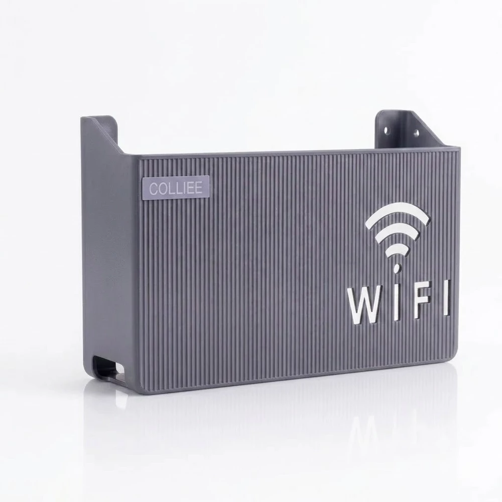 Suporte Para Roteador Modem Wi-fi Adesivo Organizador de Cabos de Rede