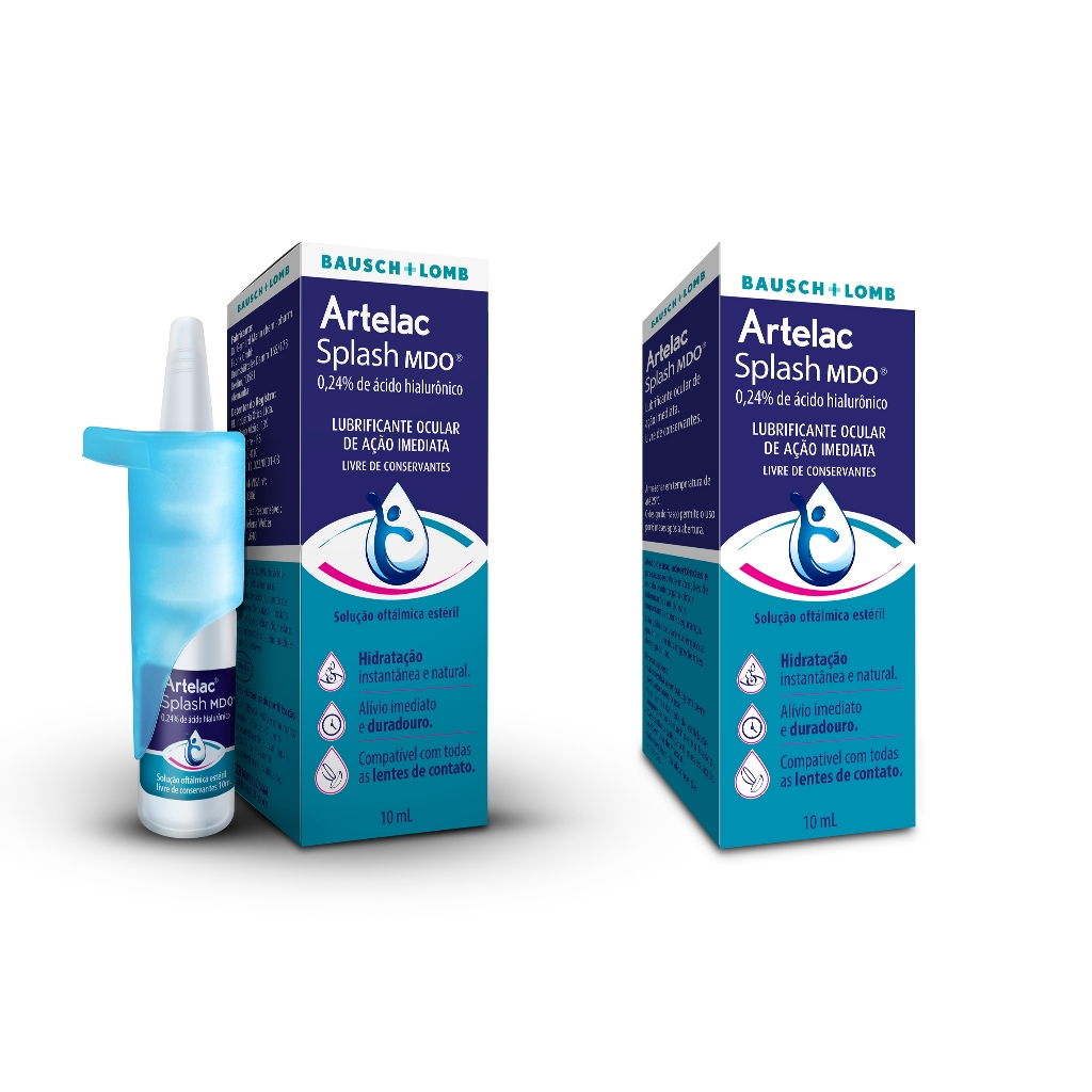 Colírio Lubrificante Ocular Bausch + Lomb Artelac Splash Mdo 10ml
