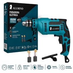 Furadeira De Impacto Parafusadeira Reversível 10mm Furadeira Elétrica 850w Profissional