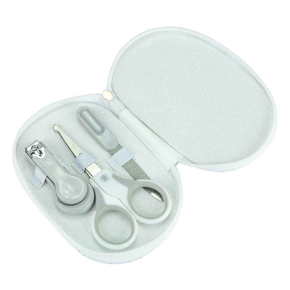 Kit Higiene Infantil Pimpolho Cortador Tesoura Lixa Menino Menina Neutro