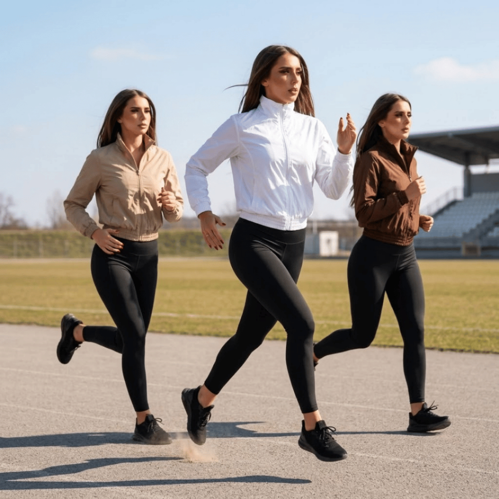 Kit 3 Casacos Femininos Leves Tecido Tactel Corta Vento Passeio Treino Corrida Rotina Visual Chic