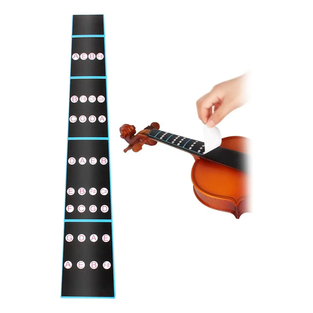 Adesivo Escala Natural/cromática Violino 4/4 3/4 1/4 1/2
