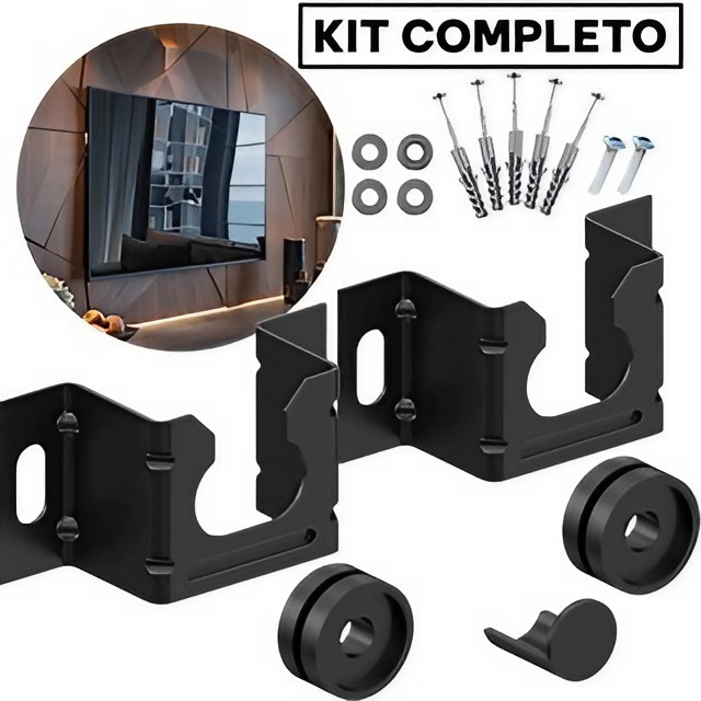 Suporte TV Monitor Fixo Universal PIX Parede Painel Smart TV LED LCD 4K 10 a 100
