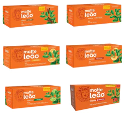 Kit Chá Matte Leão Sortido 6 Sabores