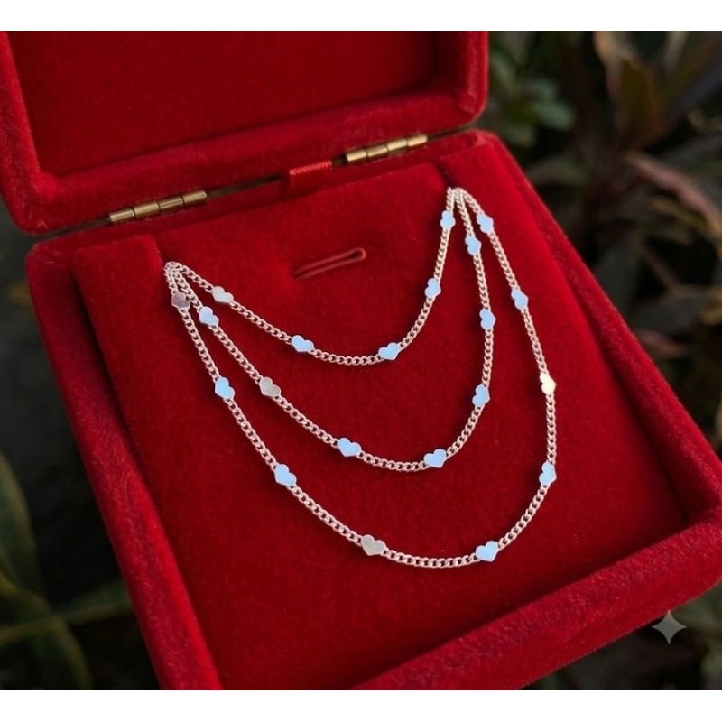 Choker Pulseria Tornozeleira Coração Delicado Prata 925