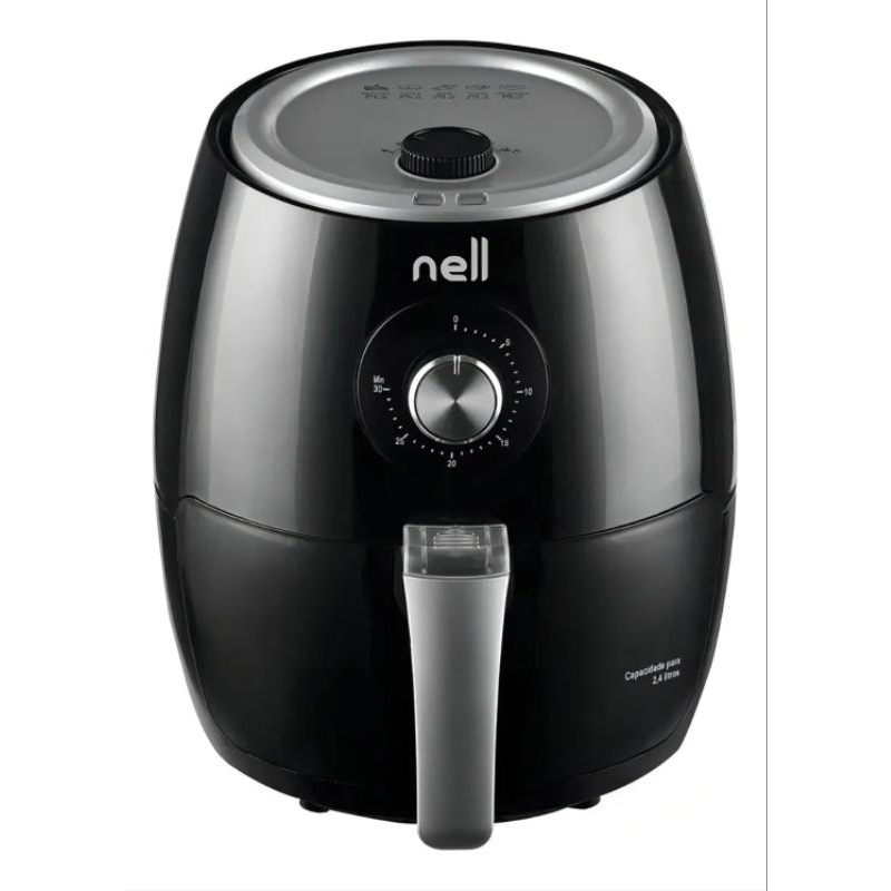 Fritadeira Elétrica Sem Óleo Air Fryer Nell Smart 2,20 volts (cor Preta).