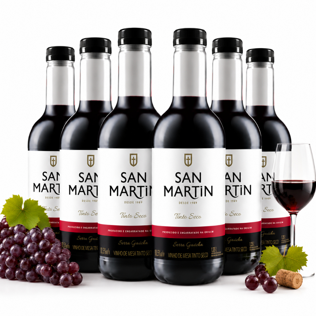 Vinho Tinto Seco San Martin 1,35L PET Serra Gaúcha