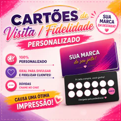 Cartão de Visita Personalizado // Fidelidade