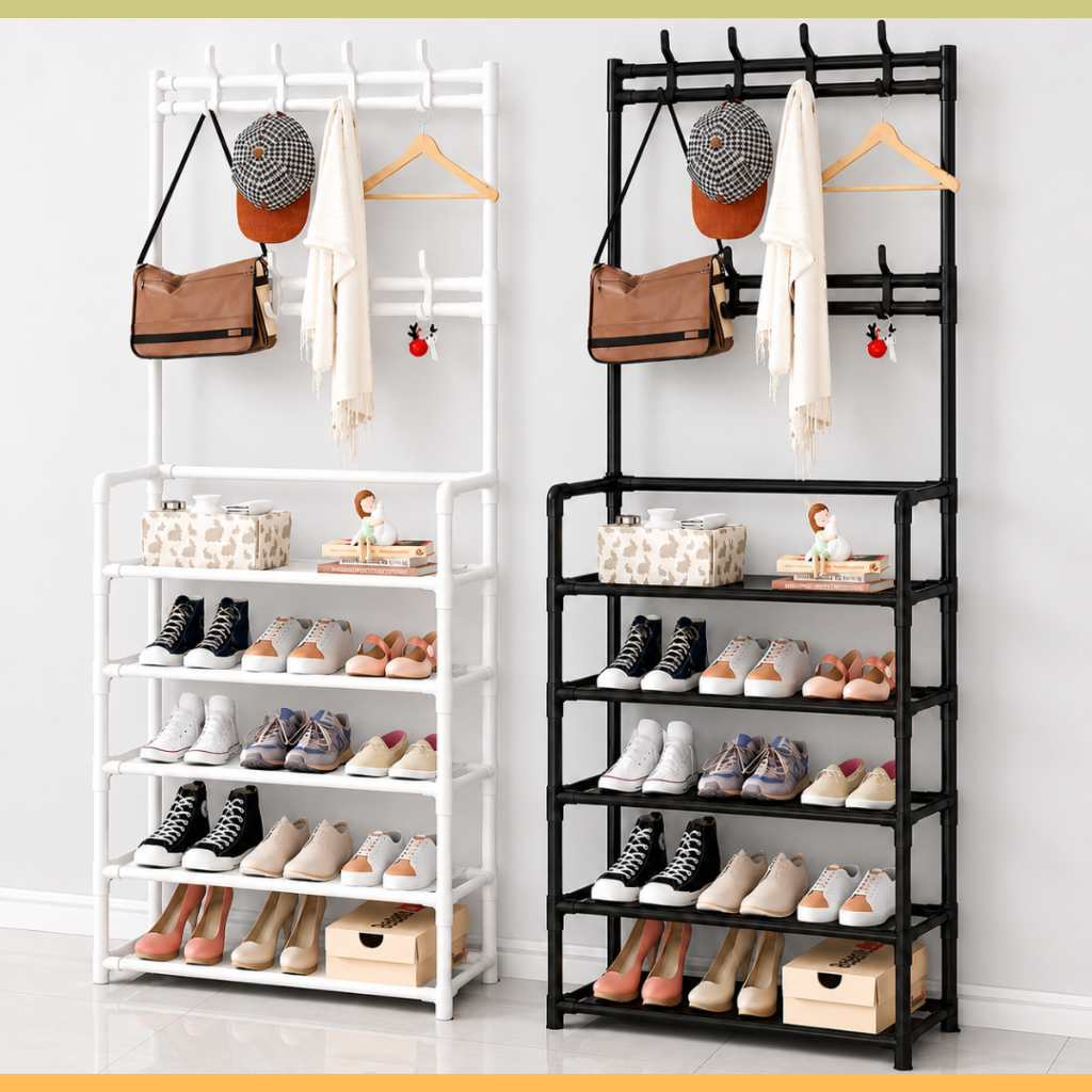 Sapateira Organizador 5 Andar Cabideiro Armário Arara Roupa Multiuso Quarto Closet Lavanderia Sapato