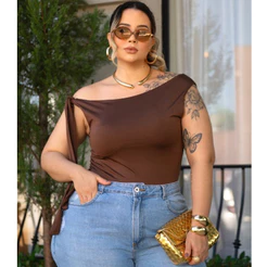 Blusa Regata Feminina com Nó Ajustável Amarração Plus Size Confortável Elegante Tendência Verão 2026